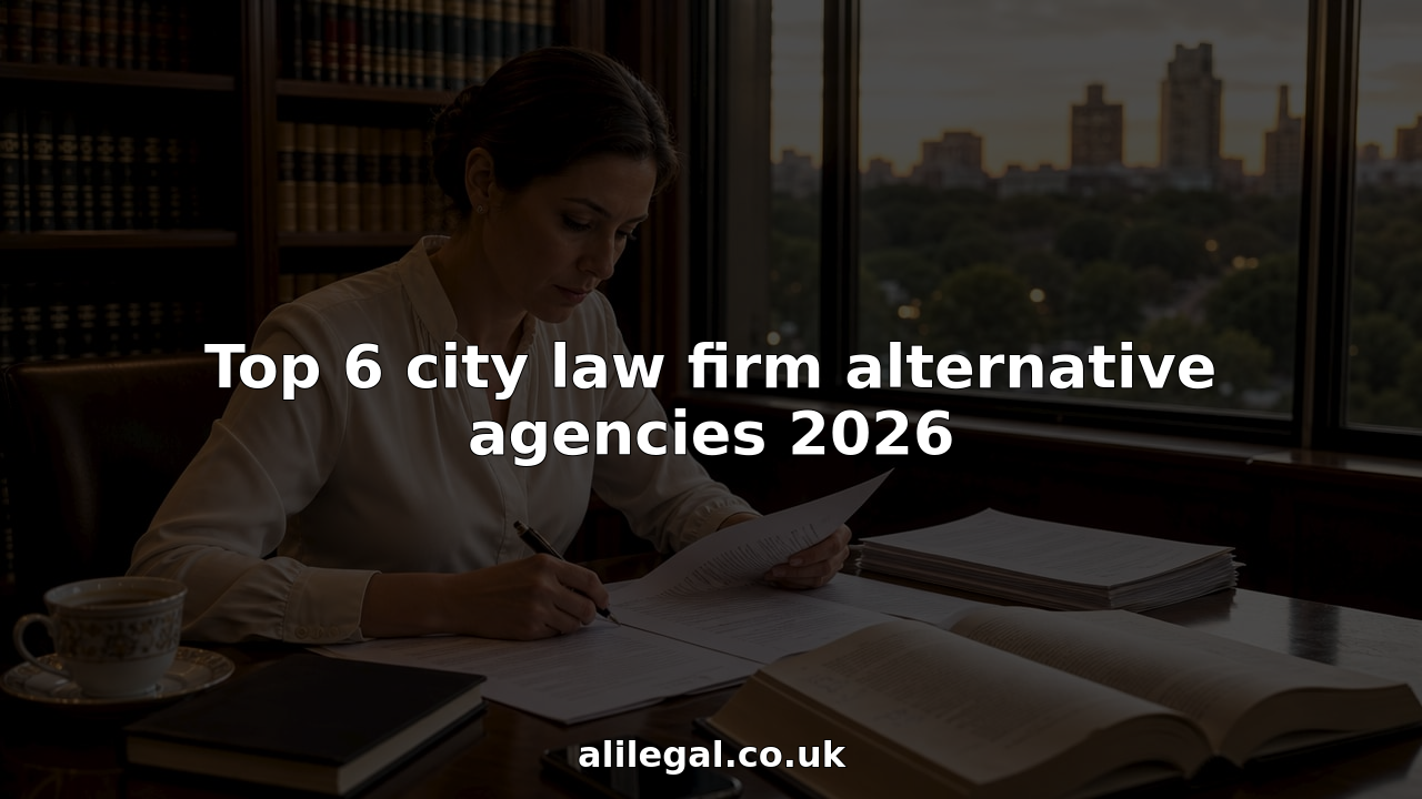 Lawyer reviewing legal documents in modern office