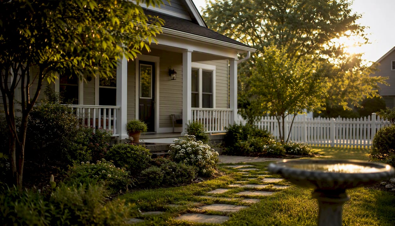 Exterior of suburban family home
