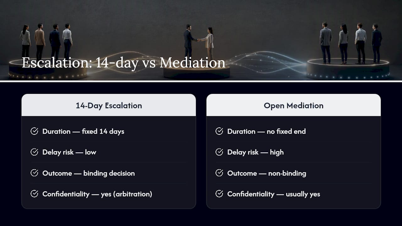 Fixed deadline versus open-ended mediation